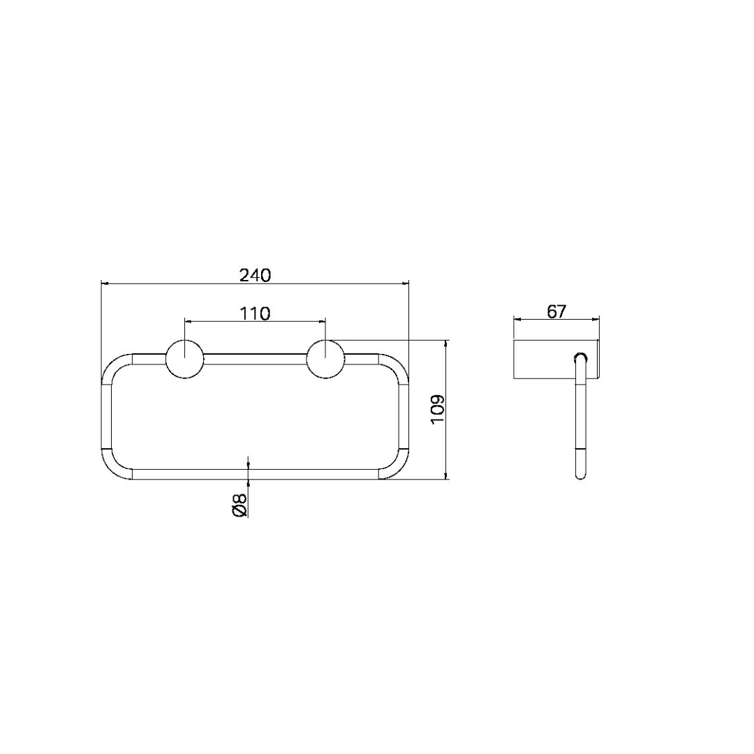 Anneau de serviette Capri – Graphite