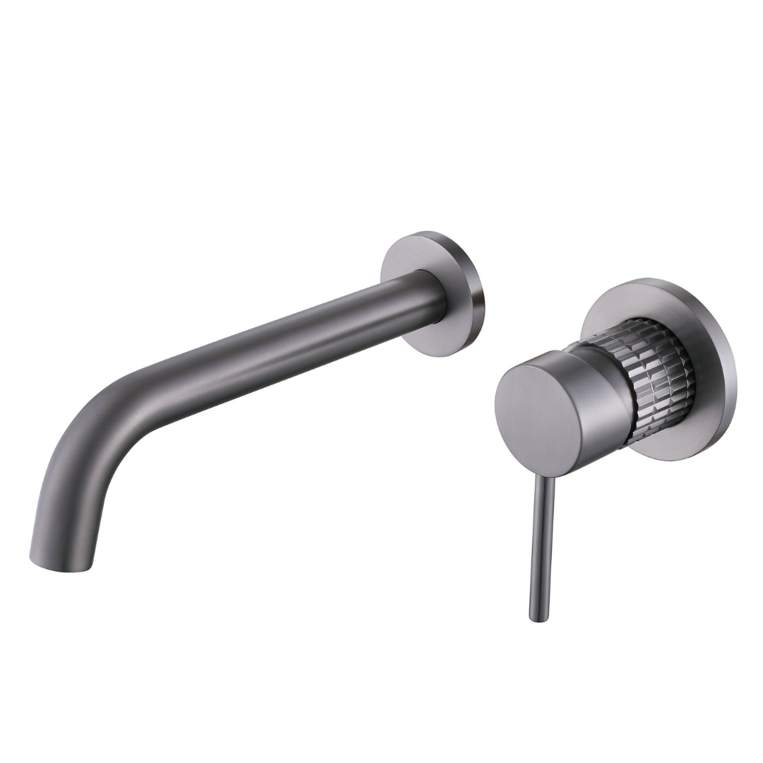 Robinet de lavabo encastré Angelica - Gris gunmetal