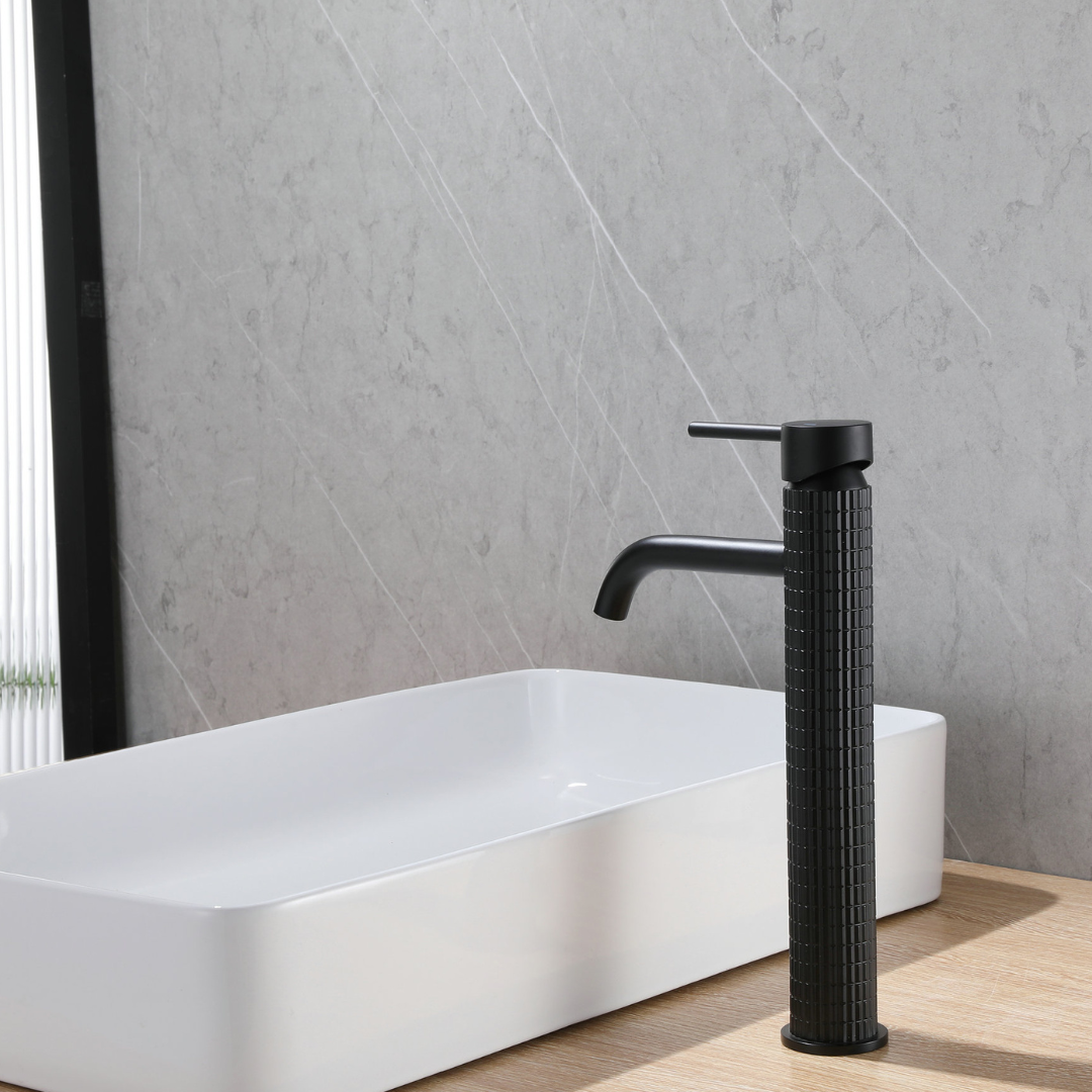 Hoge wastafelkraan Angelica - Matte black