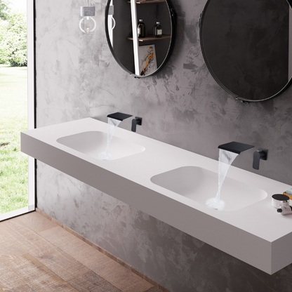 Inbouw wastafelkraan Louise - Mat zwart