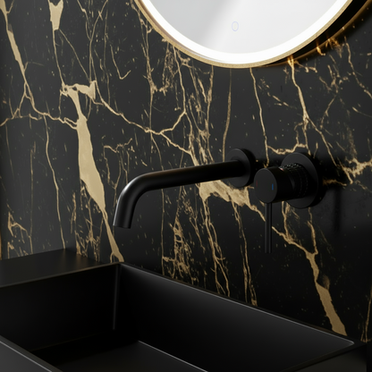 Inbouw wastafelkraan Angelica - Matte black - 23 × 20.5 × 10 cm