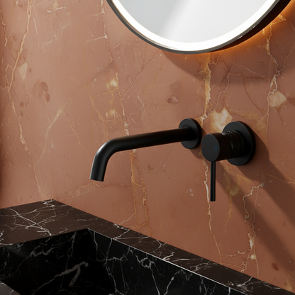 Inbouw wastafelkraan Angelica - Matte black - 23 × 20.5 × 10 cm