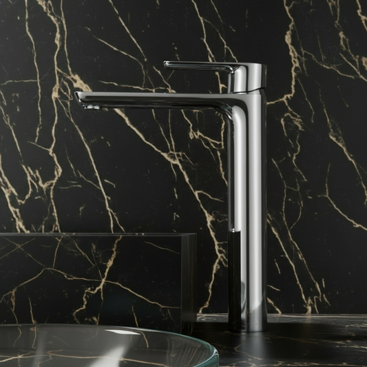 Hoge wastafelkraan  – Silvio – Chrome - 31,5 × 19 × 4,5 cm