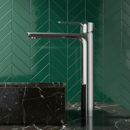 Hoge wastafelkraan  – Silvio – Chrome - 31,5 × 19 × 4,5 cm