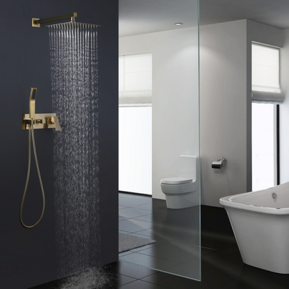 Inbouw Regendoucheset Antoinette - Brushed gold