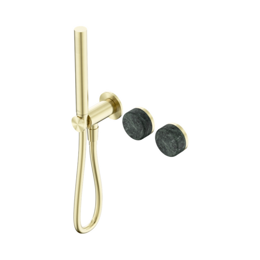 Inbouw douchemengkraan – Sorrento – Verde Alpi – Staafhanddouche – Zonder achterplaat – Brushed gold