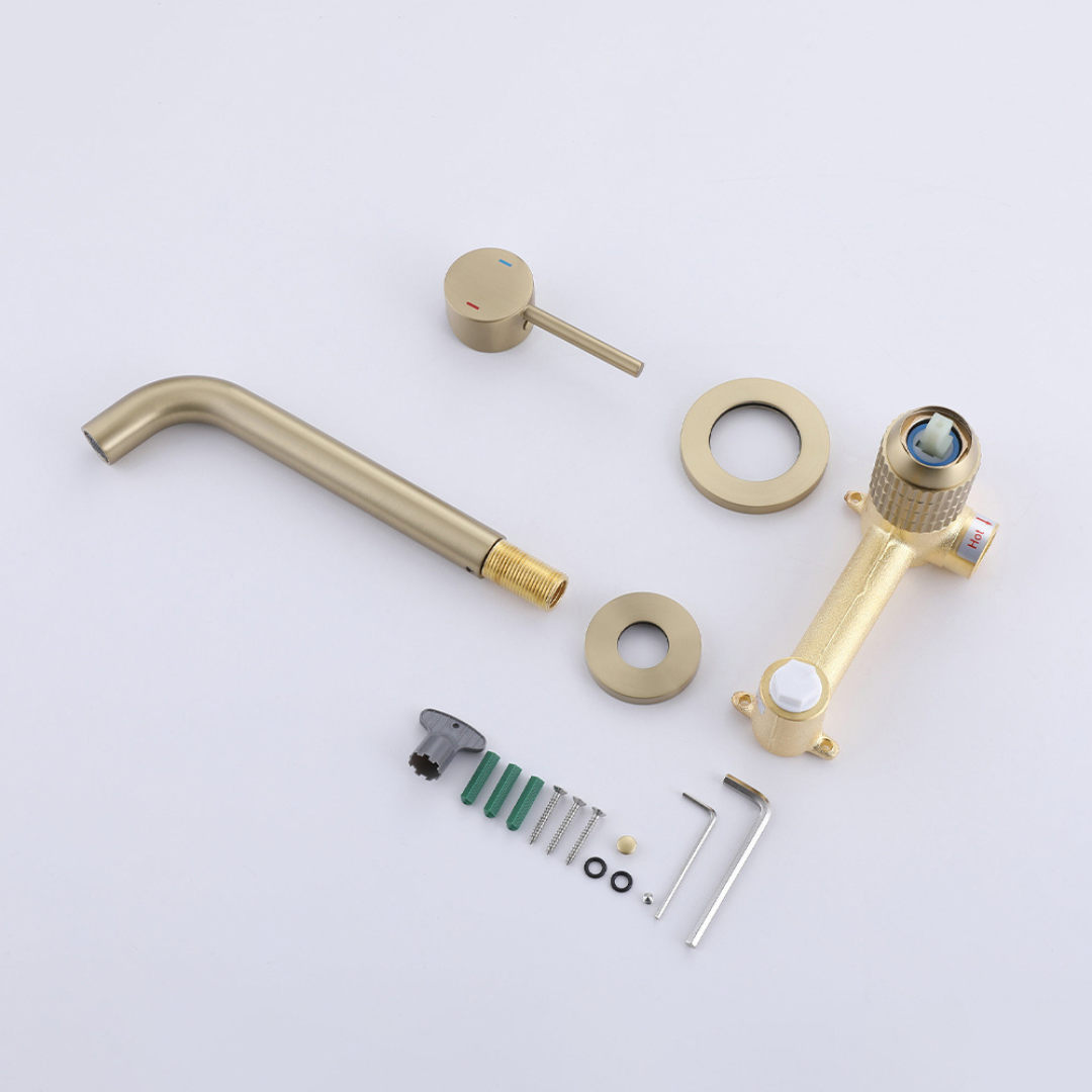 Inbouw wastafelkraan Angelica - Brushed gold
