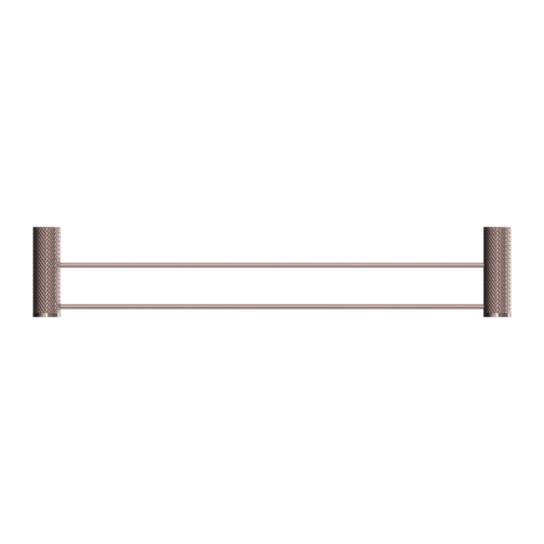 Dubbele Handdoekrek Valencia - Brushed Bronze
