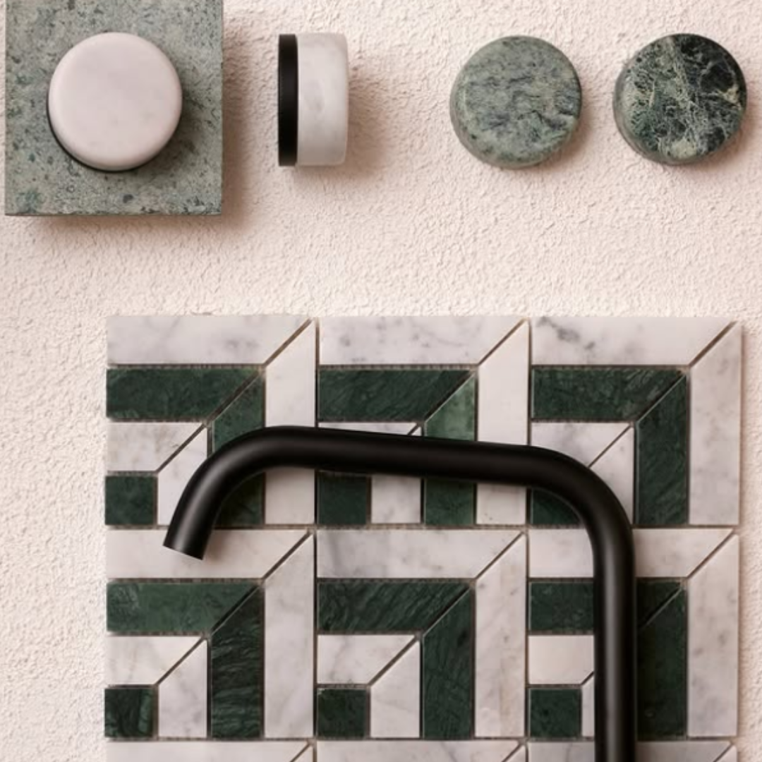 Robinet encastré – Sorrento – Verde Alpi – Nickel brossé