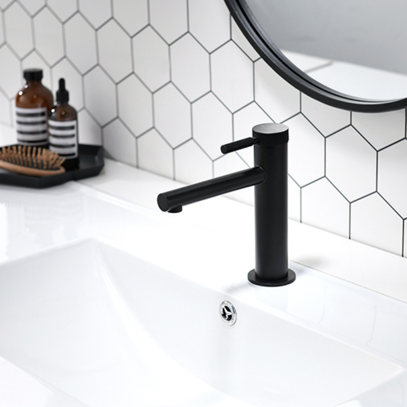 Mitigeur lavabo encastré Taylor - Noir mat
