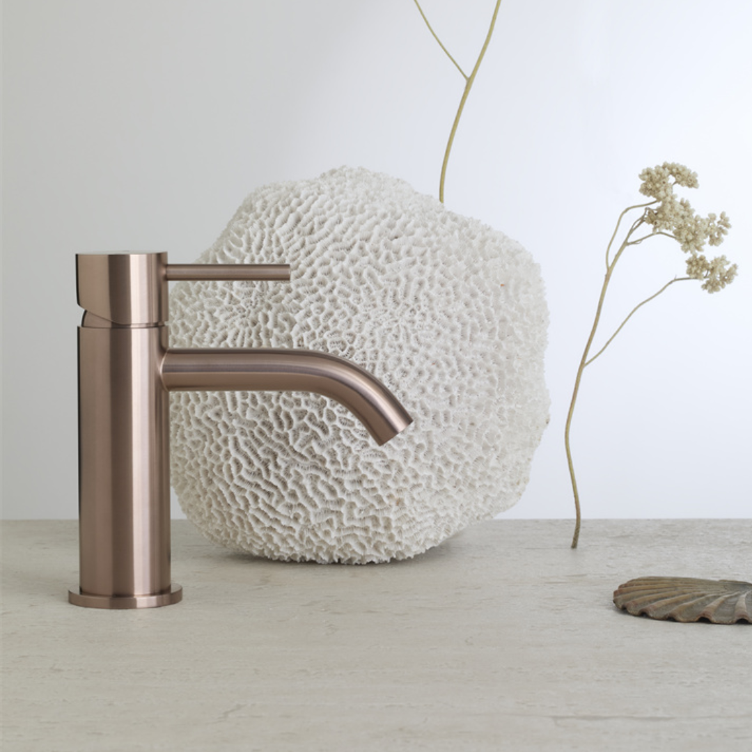Opbouw wastafelkraan Capri - 1-Gats - Brushed gold