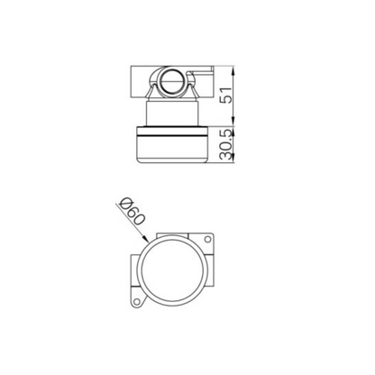 Inbouw mengkraan – Sorrento – Carrara – Matte black