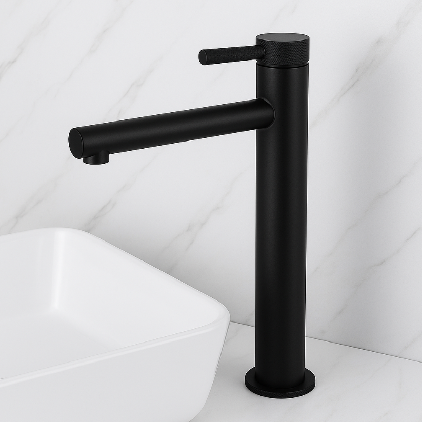 Hoge wastafelkraan Taylor - Mat zwart