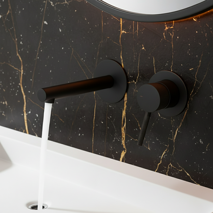 Inbouw wastafelkraan Taylor - Mat zwart - 8 × 12 × 16,5 cm