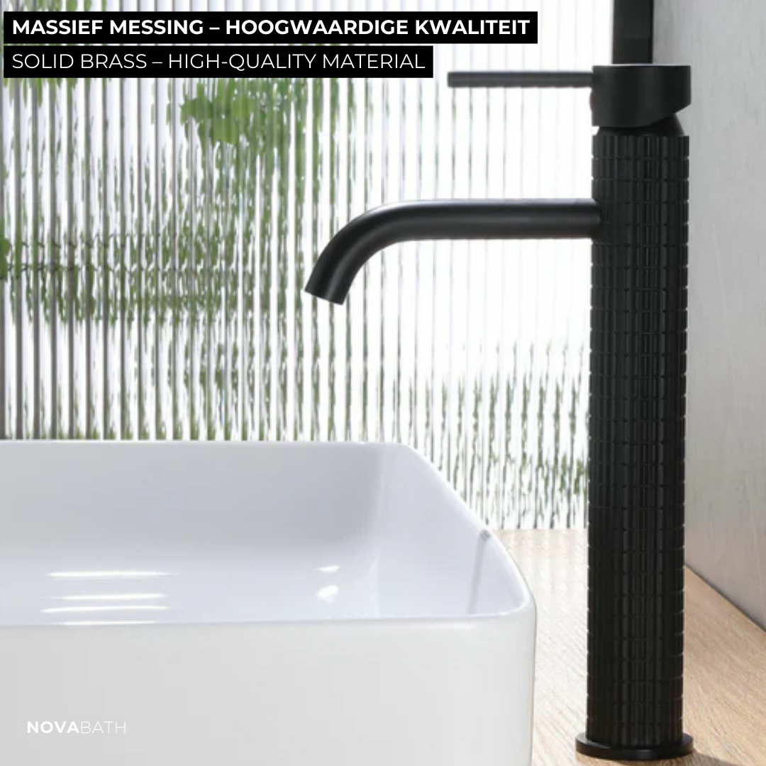 Hoge wastafelkraan Angelica - Matte black
