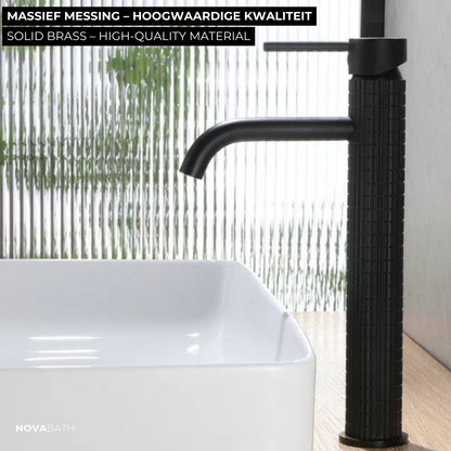 Hoge wastafelkraan Angelica - Matte black