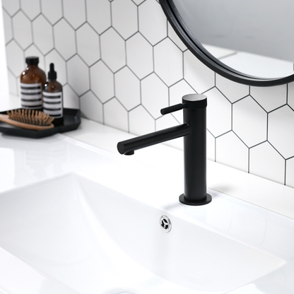 Mitigeur lavabo encastré Taylor - Noir mat