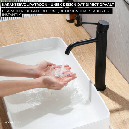 Hoge wastafelkraan Angelica - Matte black