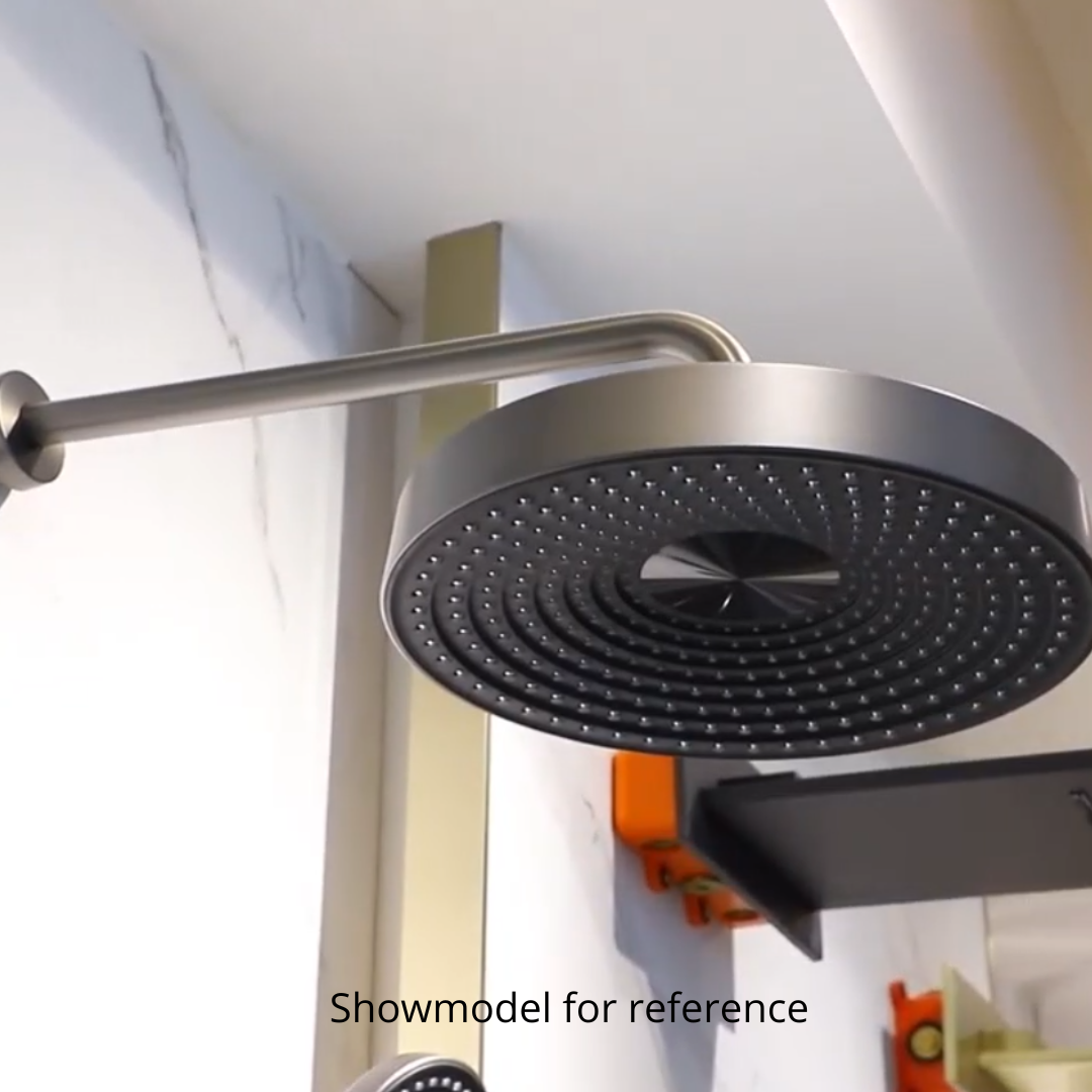 Inbouw Regendoucheset Amalia - Gunmetal grey
