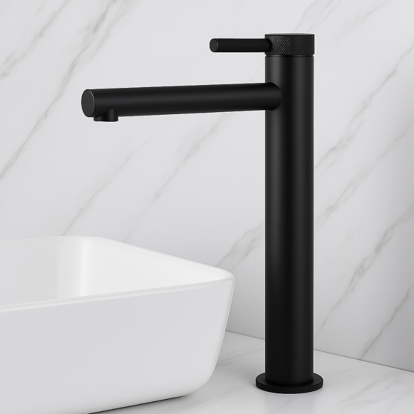 Hoge wastafelkraan Taylor - Mat zwart