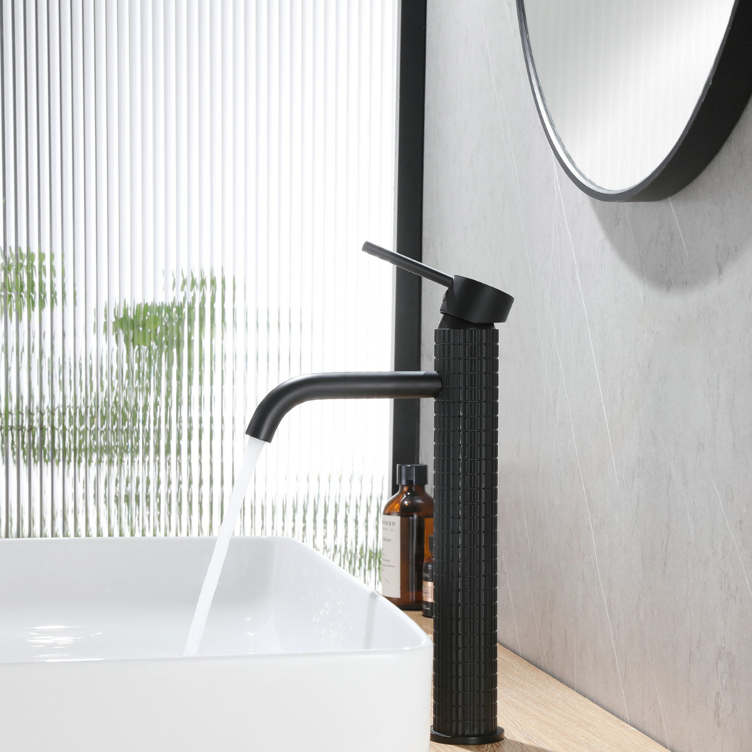 Hoge wastafelkraan Angelica - Matte black