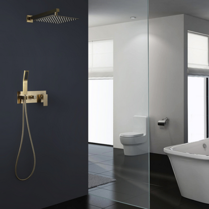 Inbouw Regendoucheset Antoinette - Brushed gold