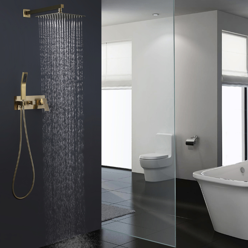 Inbouw Regendoucheset Antoinette - Brushed gold