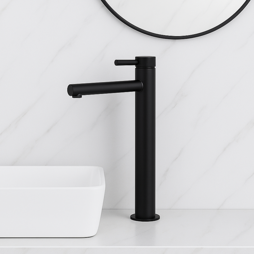 Hoge wastafelkraan Taylor - Mat zwart