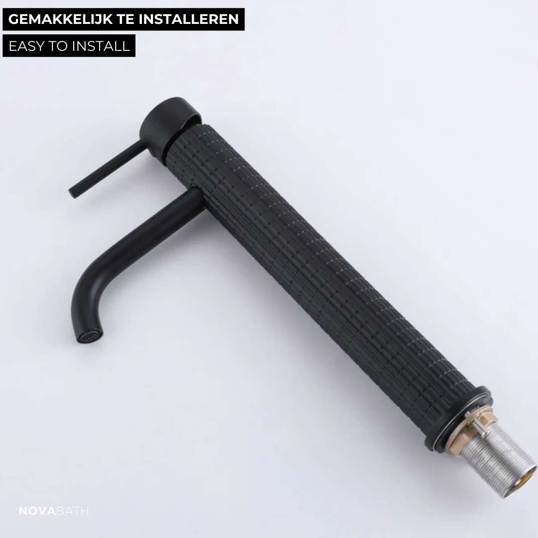 Hoge wastafelkraan Angelica - Matte black