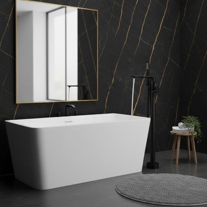 Vrijstaande badkraan Emilia - Matte black - 88 × 22 × 16 cm