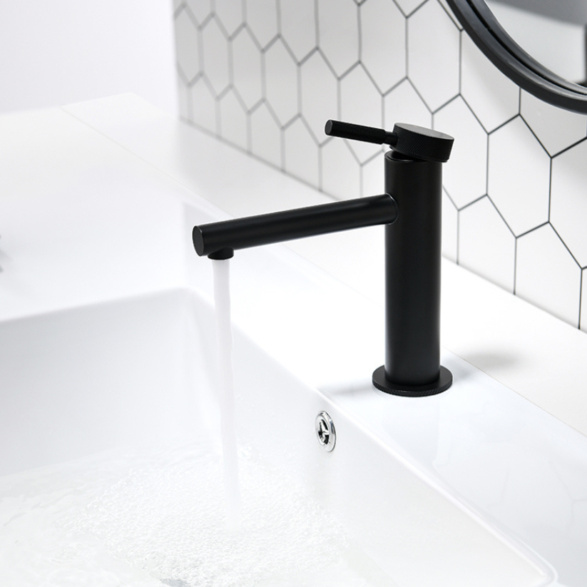 Mitigeur lavabo encastré Taylor - Noir mat