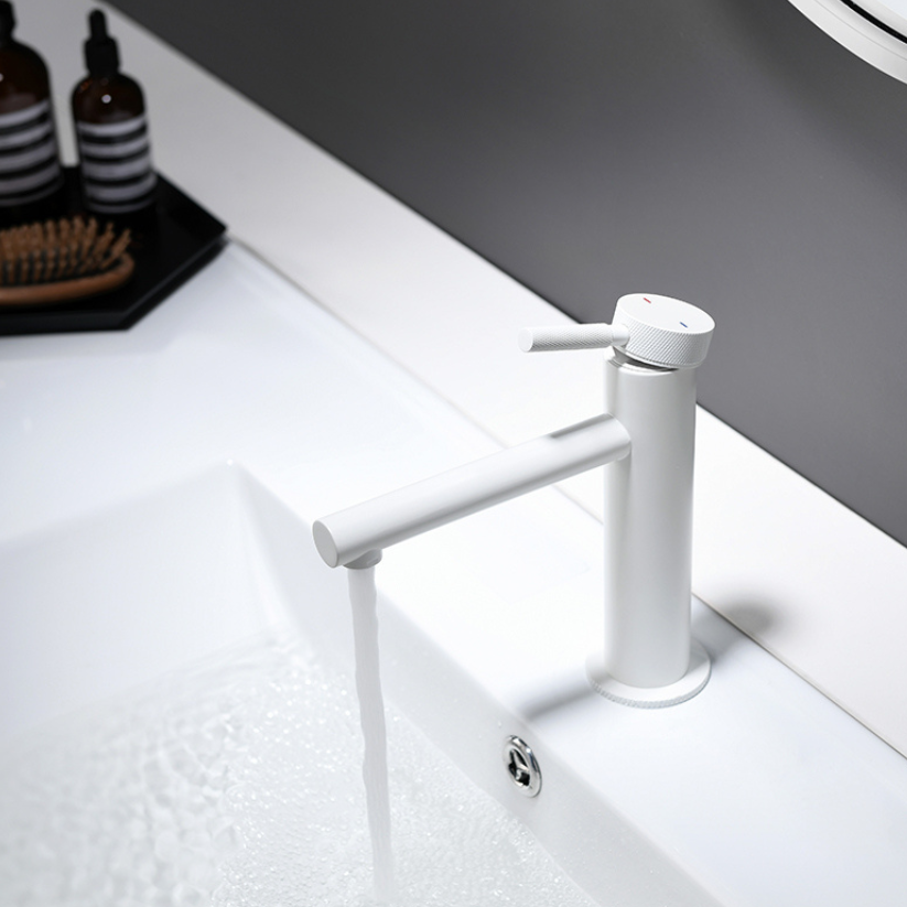 Opbouw wastafelkraan Taylor - Mat wit