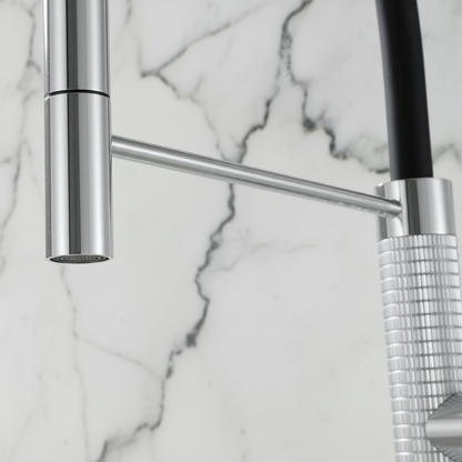 Semi-professionele Keukenkraan Angelica – Uittrekbare Uitloop – Chrome - 52.9 × 24.9 × 5.5 cm