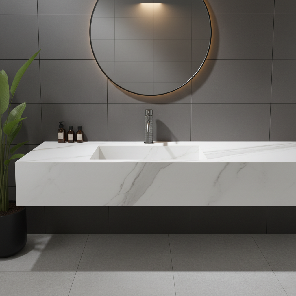 Opbouw wastafelkraan Angelica - Gunmetal grey - 15.9 × 12.2 × 5.5 cm