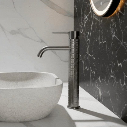 Robinet de lavabo haut Angelica - Gris gunmetal